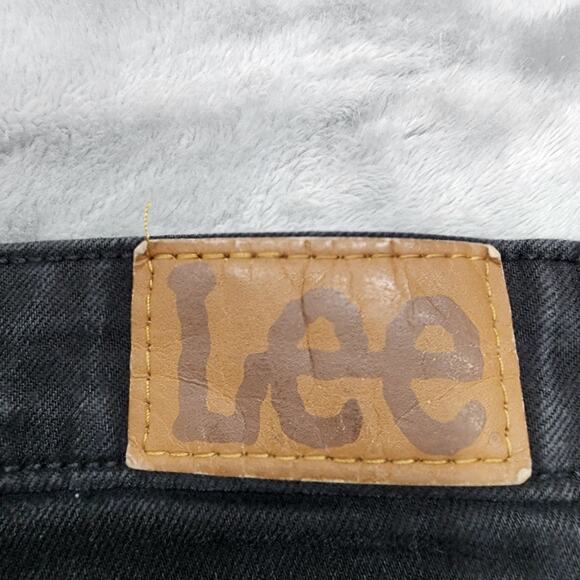 Lee Jeans Womens 14P PETITE Black Regular Fit Boot Cut Mid Rise Stretch Denim - Picture 7 of 15